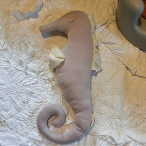 Meri‎ Meri Bianca Seahorse Pink Shimmer Iridescent Knit Plush 24"